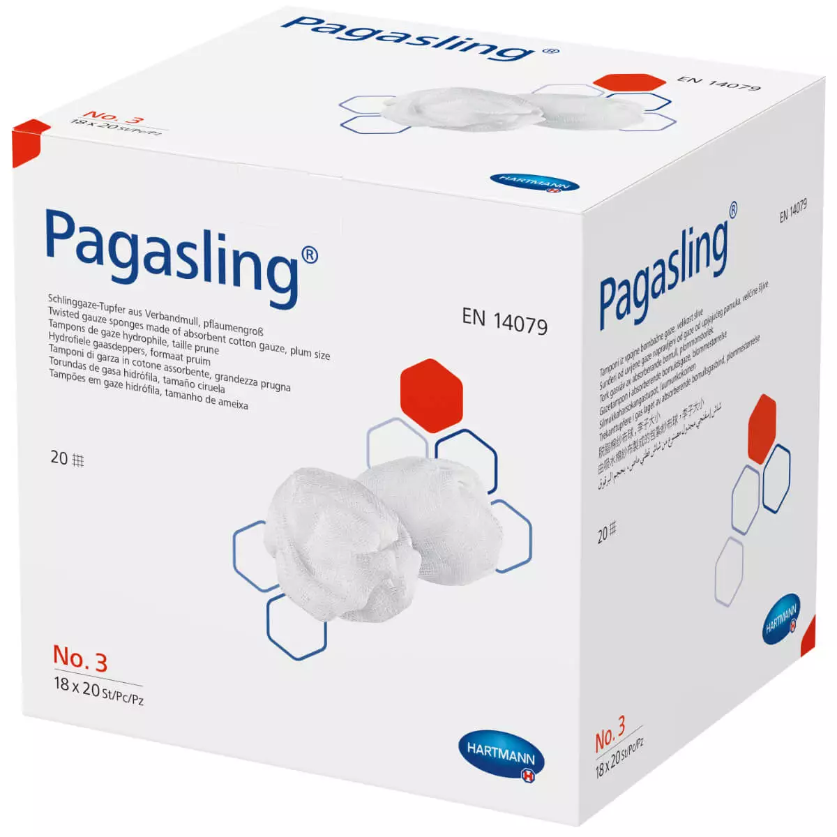  Pagasling sterile Schlinggazetupfer