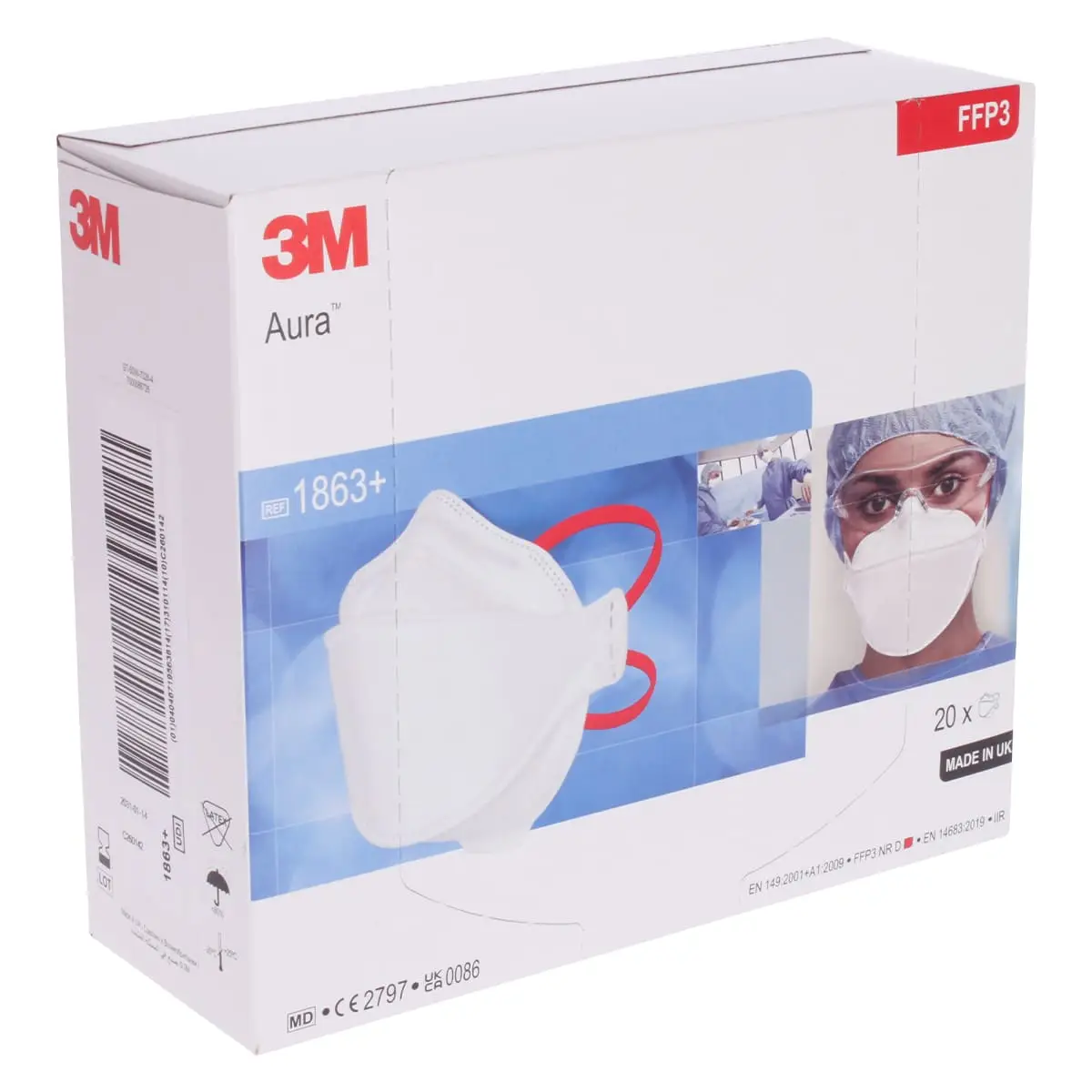 Atemschutzmaske Aura FFP3 1863+ Atemschutzmaske Aura FFP3 1863+