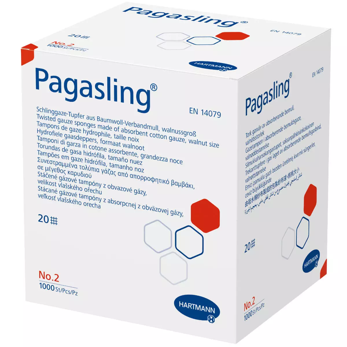  Pagasling unsterile Schlinggazetupfer