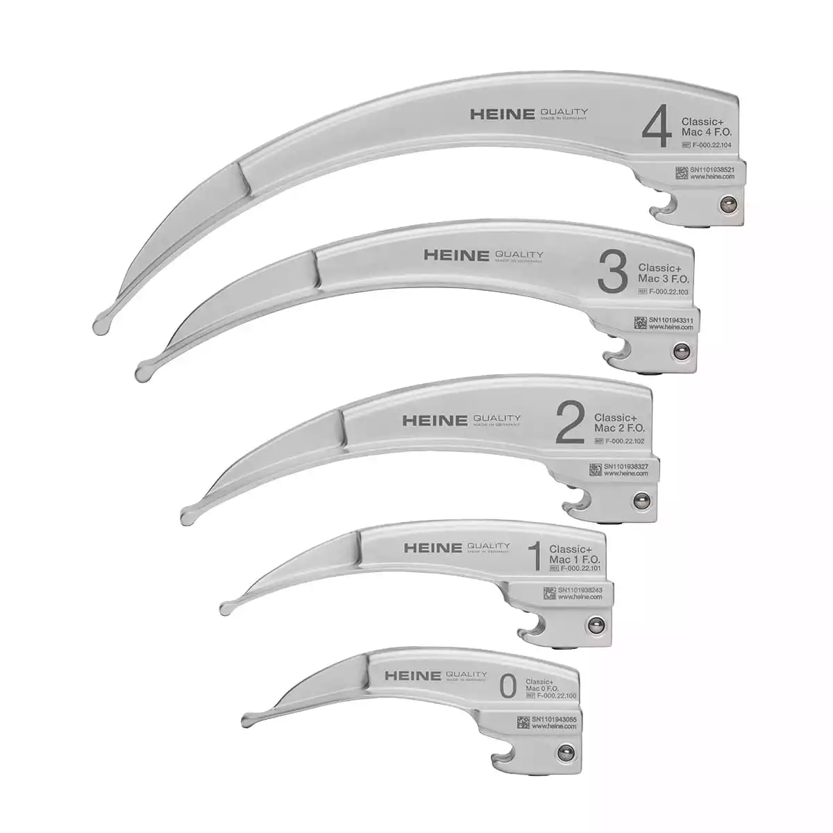  HEINE Classic+ Fiber Optik (F.O.) Spatel nach Macintosh