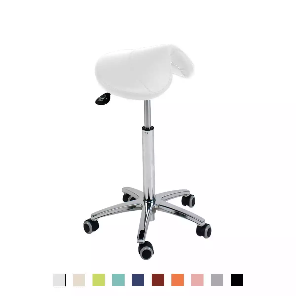 Rollhocker mit Sattelsitz