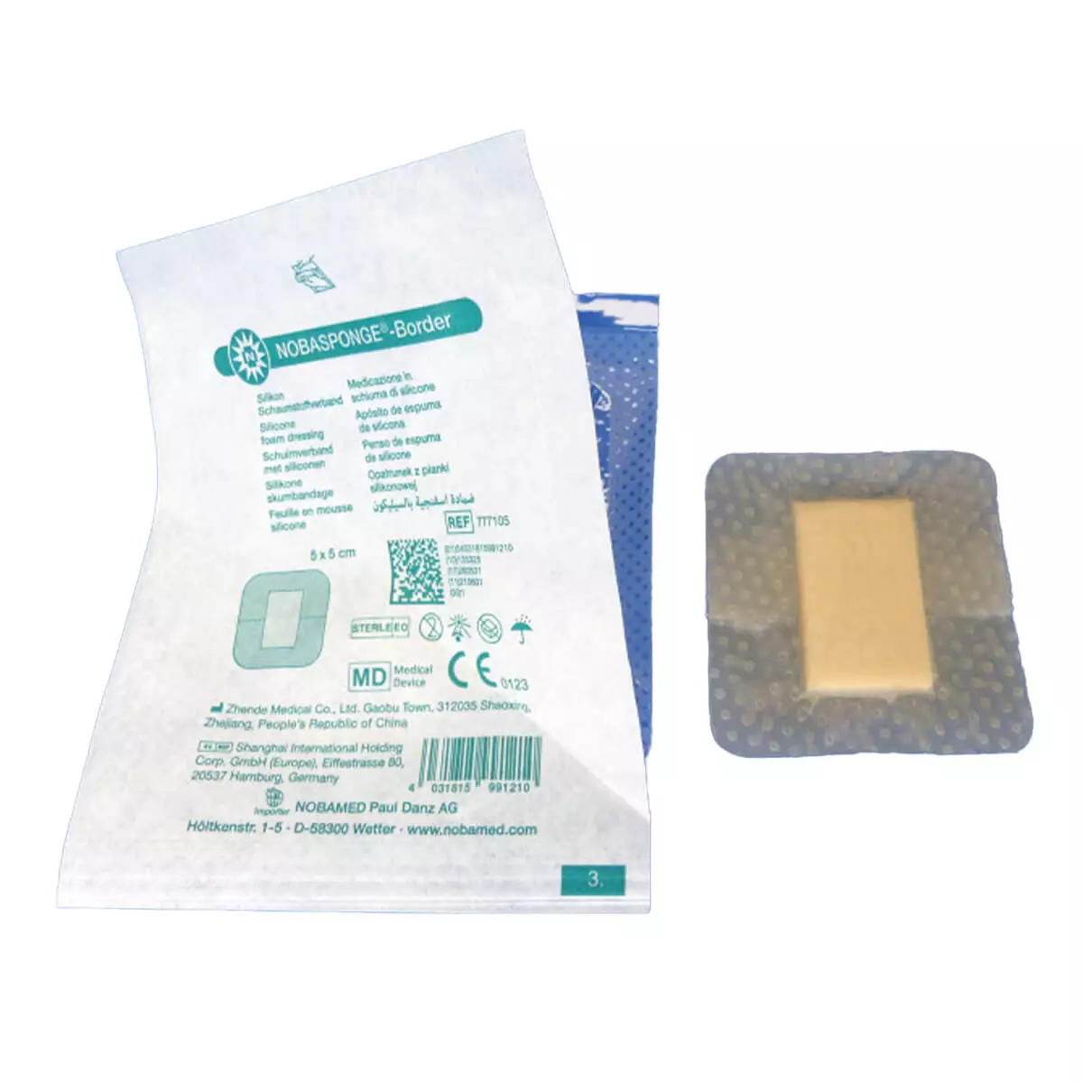  NOBASPONGE Border Silikon Schaumstoffverband
