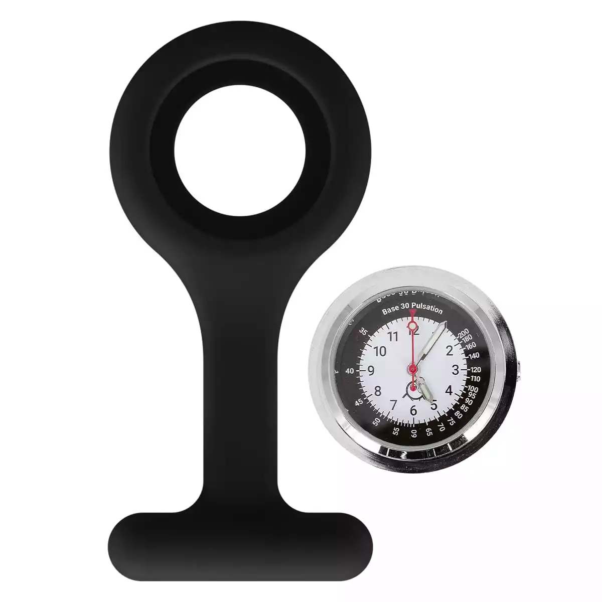  Silikon-Schwesternuhr mit Clip "Tic"