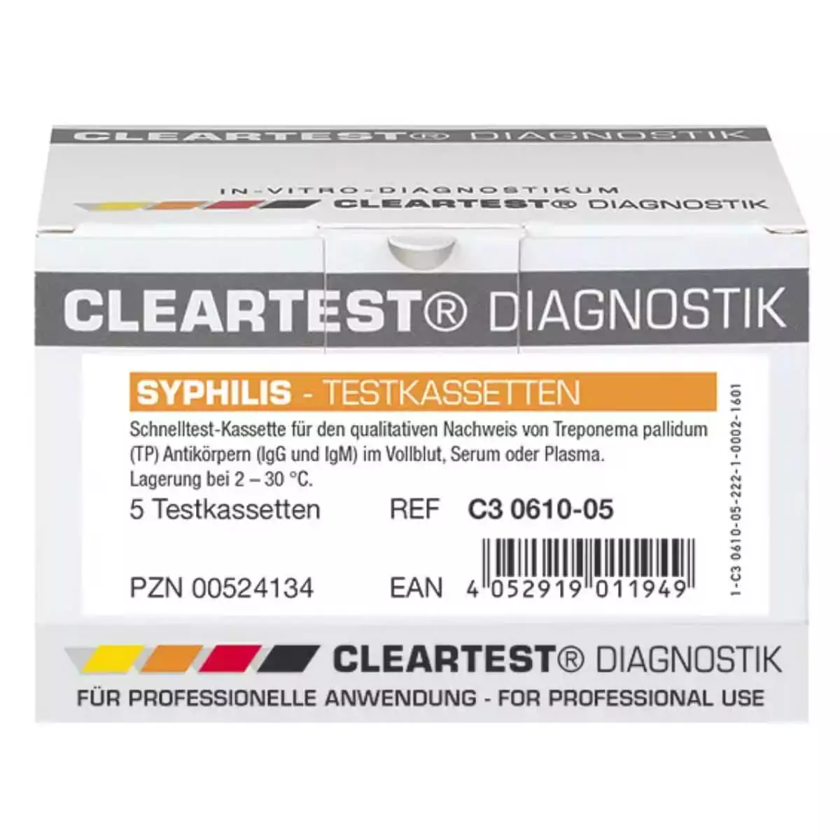  Cleartest Syphilis Kassettenschnelltest