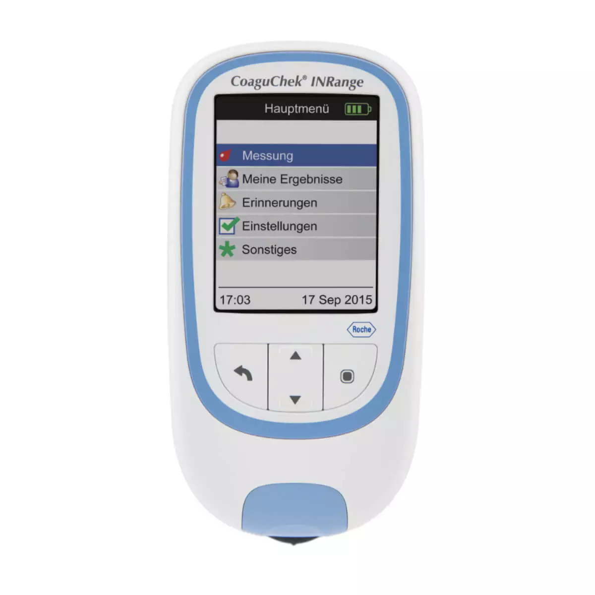  CoaguChek INRange Analysegerät mit Systemtasche