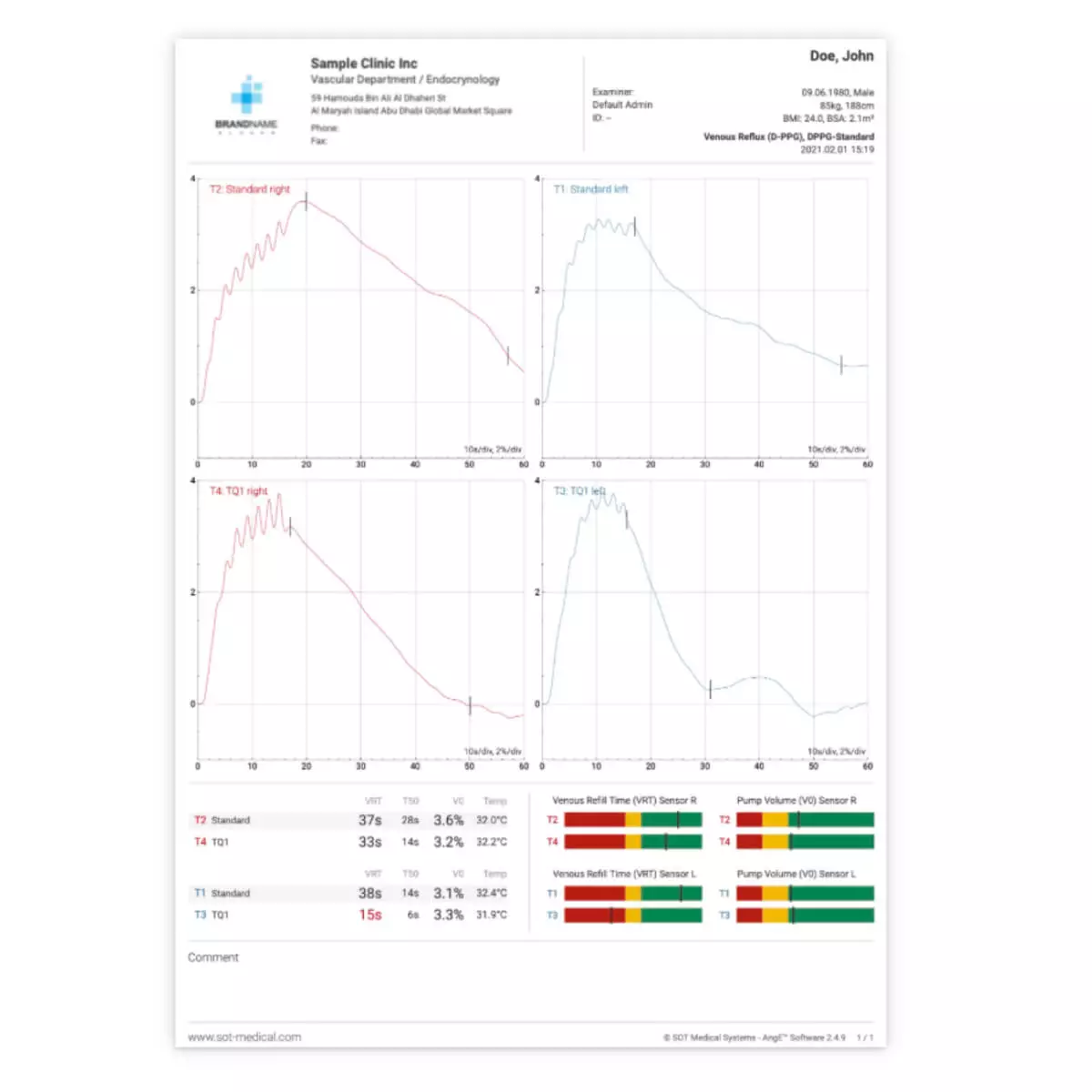  AngE Phlebo PPG Diagnostiksystem
