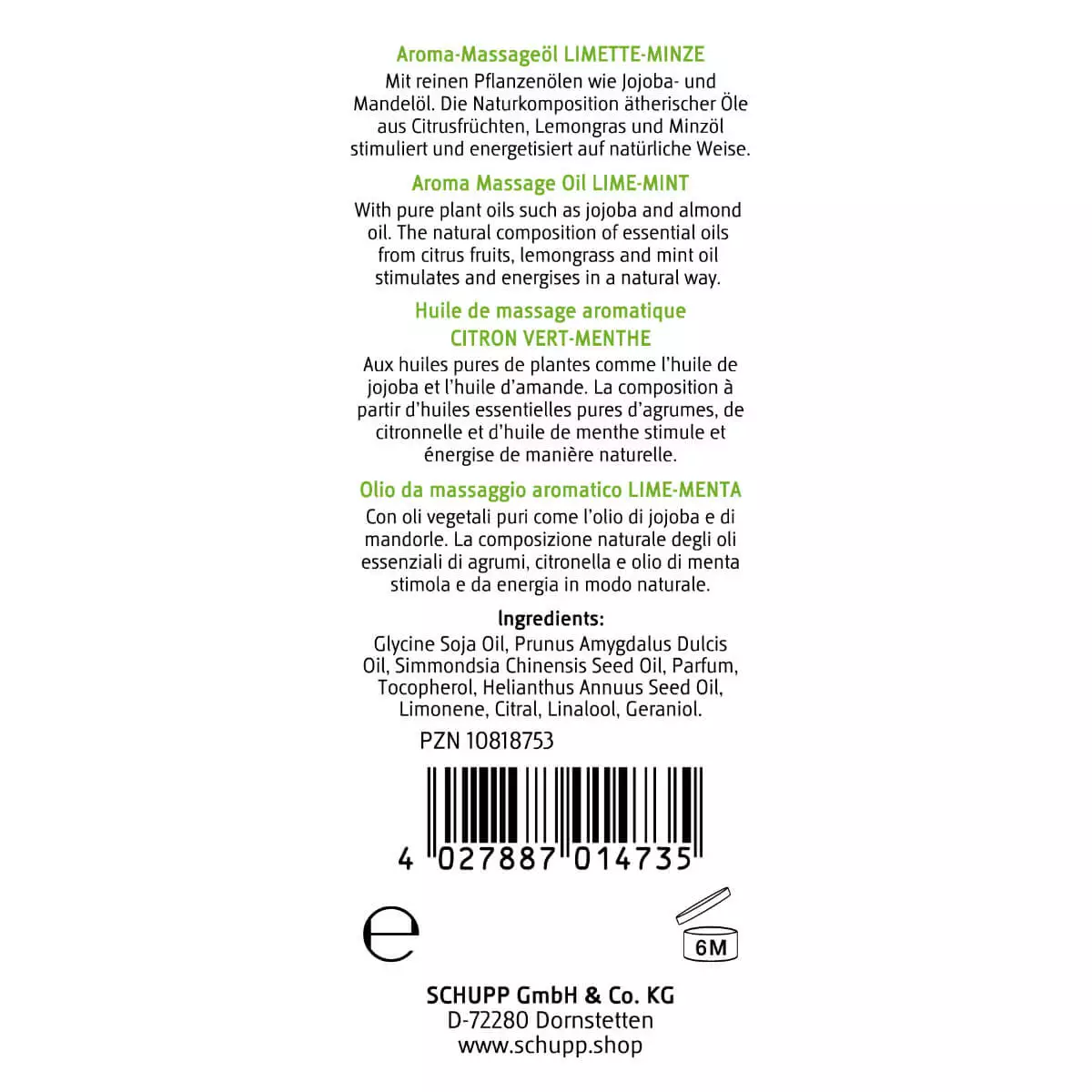 Aroma-Massageöl Aroma-Massageöl