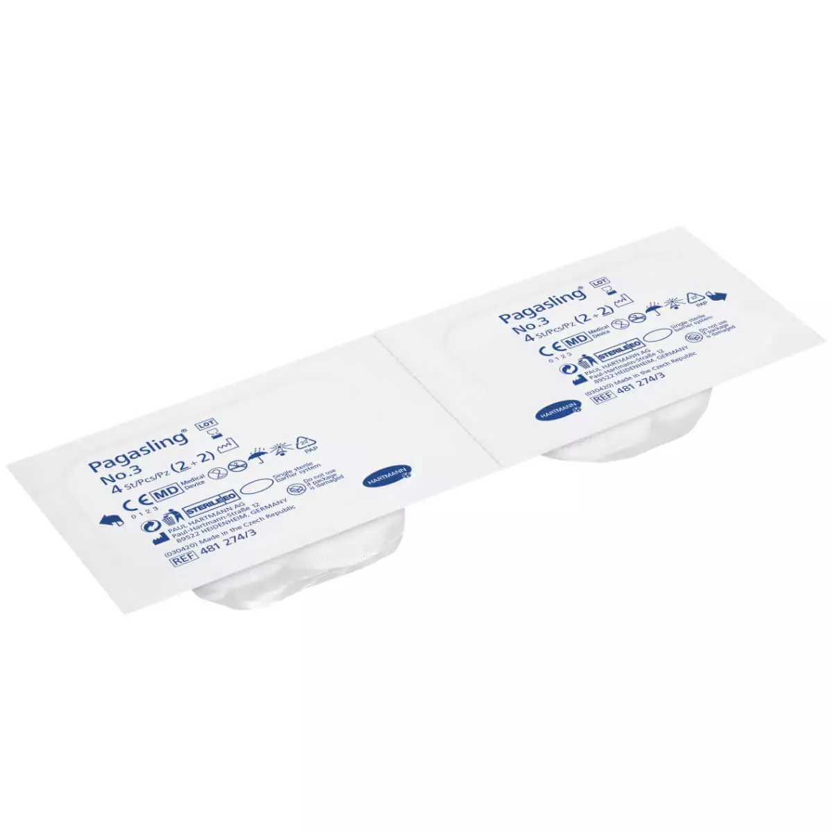 Pagasling sterile Schlinggazetupfer