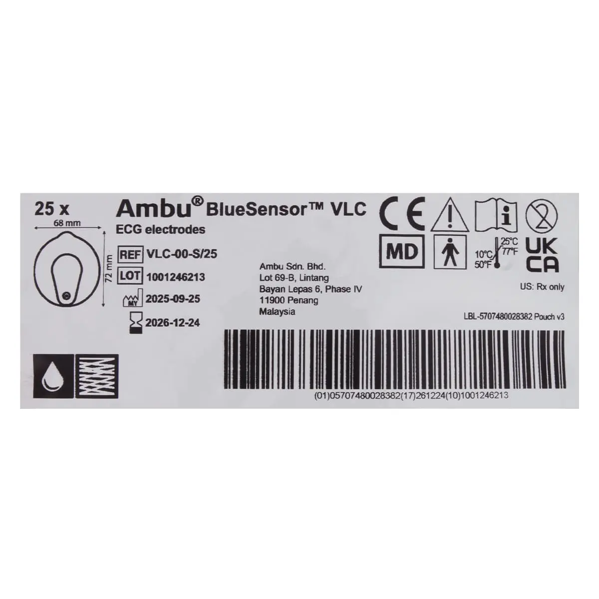  BlueSensor VLC-00-S/25 Einweg-EKG-Elektroden