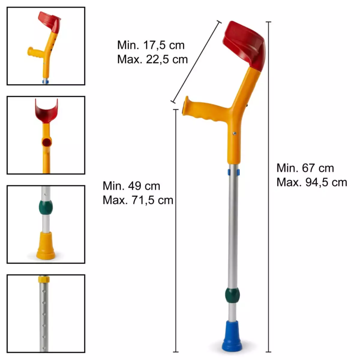  REBOTEC FUN-KIDS Unterarmgehstütze