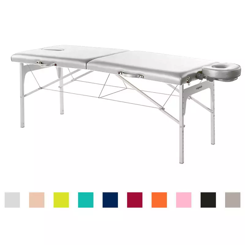  Höhenverstellbare Koffermassagebank aus Aluminium