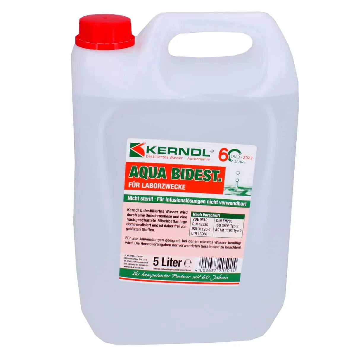  Bidestilliertes Laborwasser