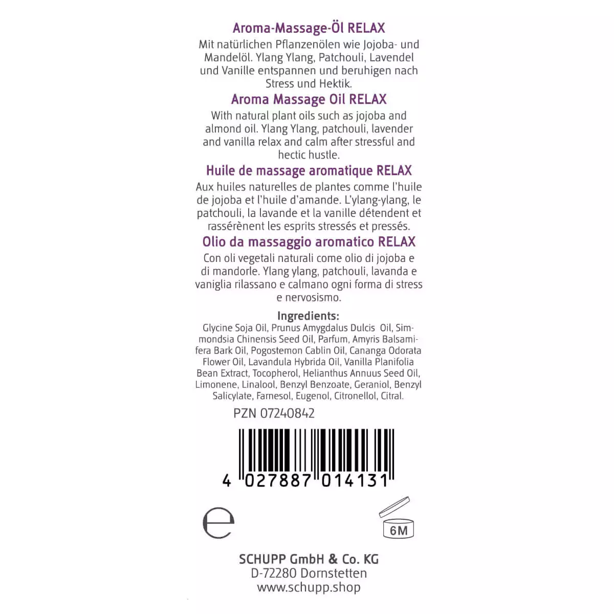  Aroma-Massageöl