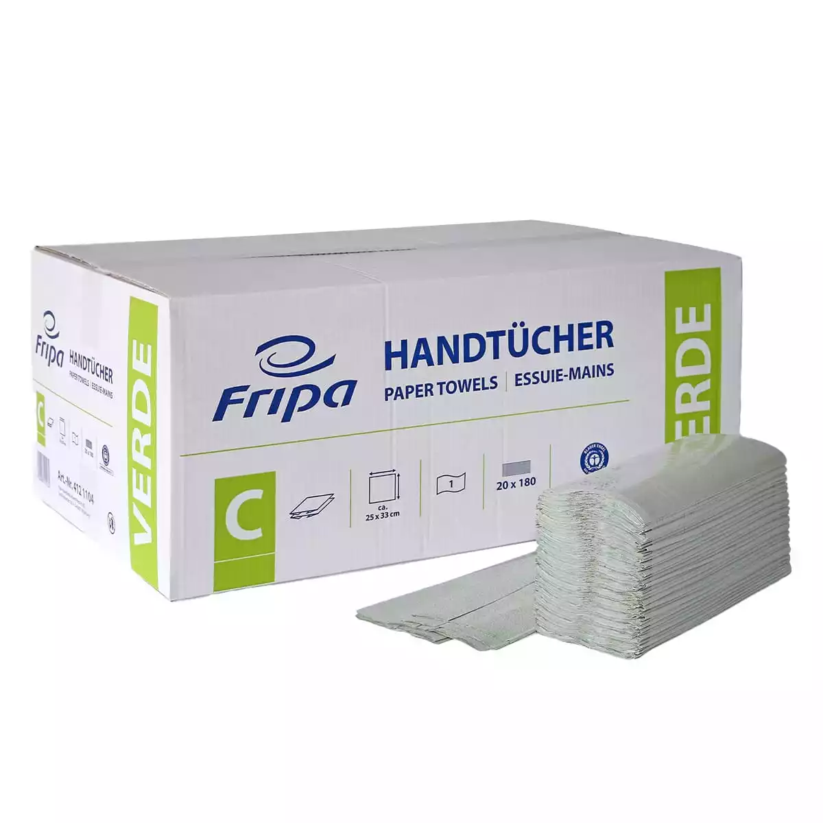  Verde Einmalhandtücher