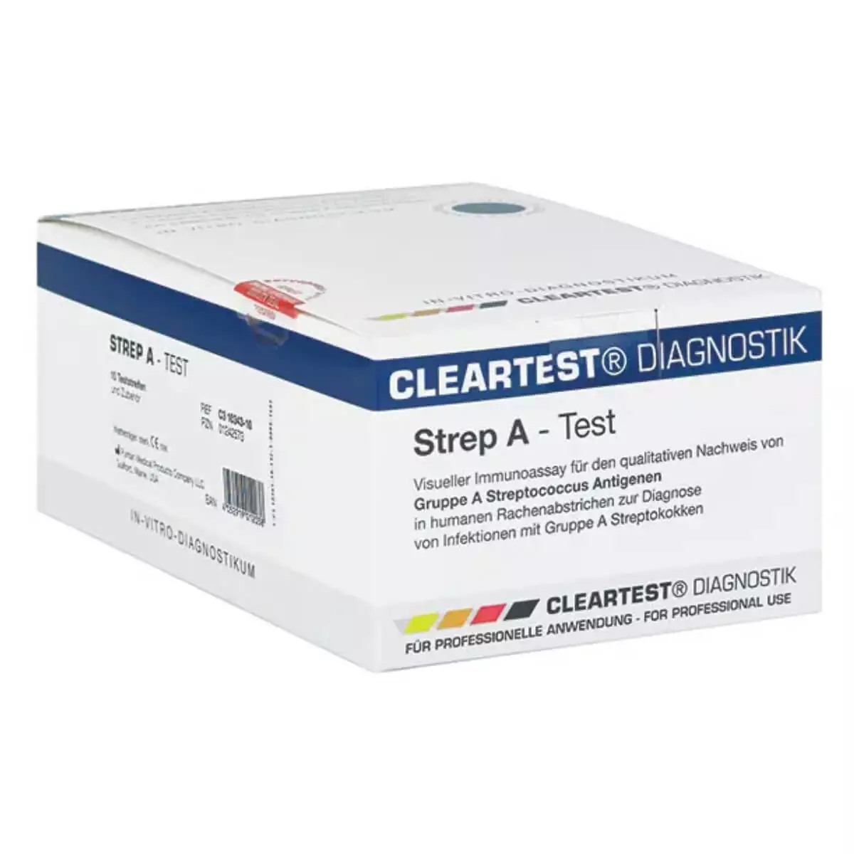 Cleartest Strep A Teststreifen für den Rachenabstrich