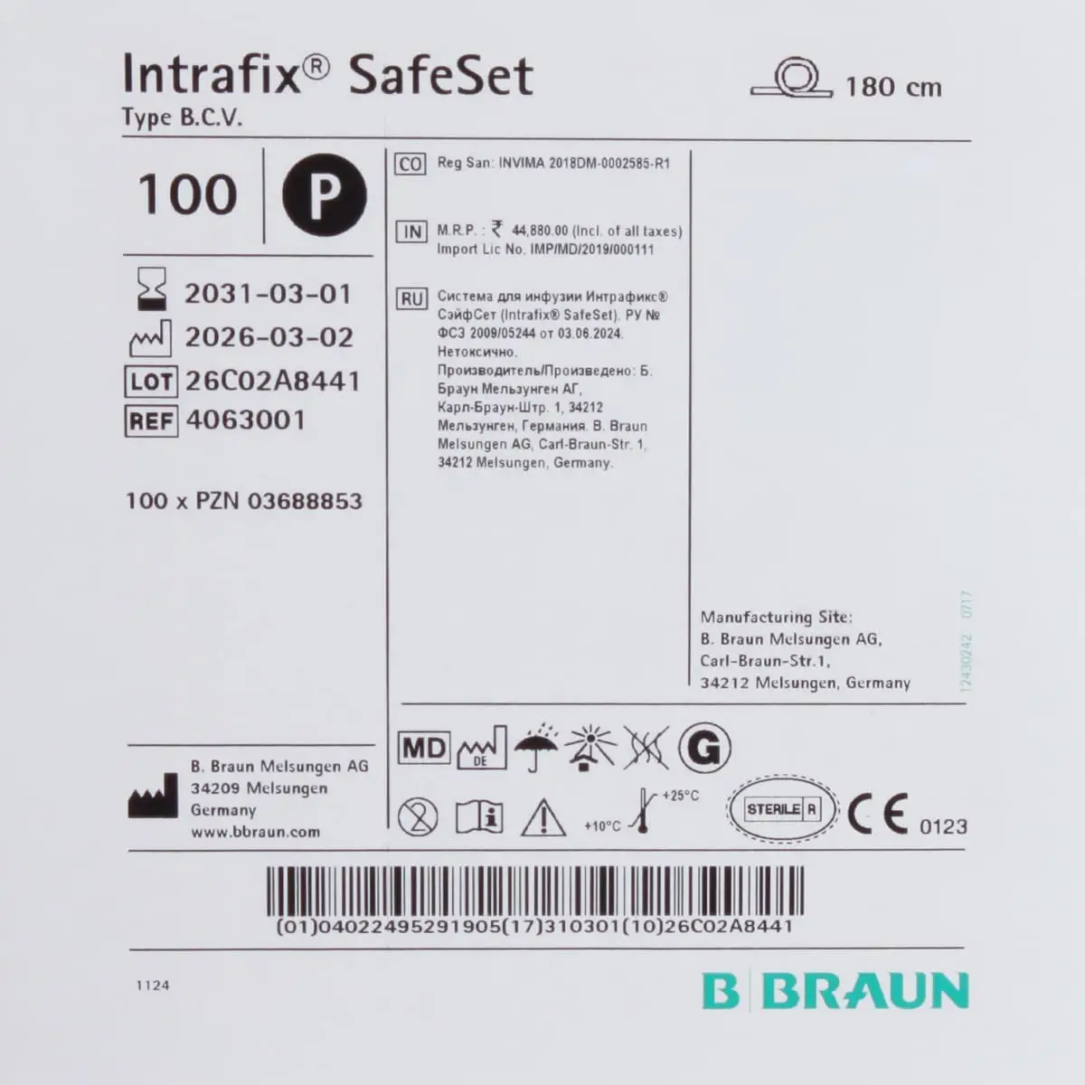 Intrafix SafeSet Infusionsgerät Intrafix SafeSet Infusionsgerät