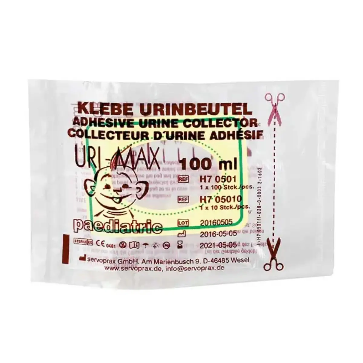 Uri-Max Kinder Urin-Klebebeutel  Uri-Max Kinder Urin-Klebebeutel