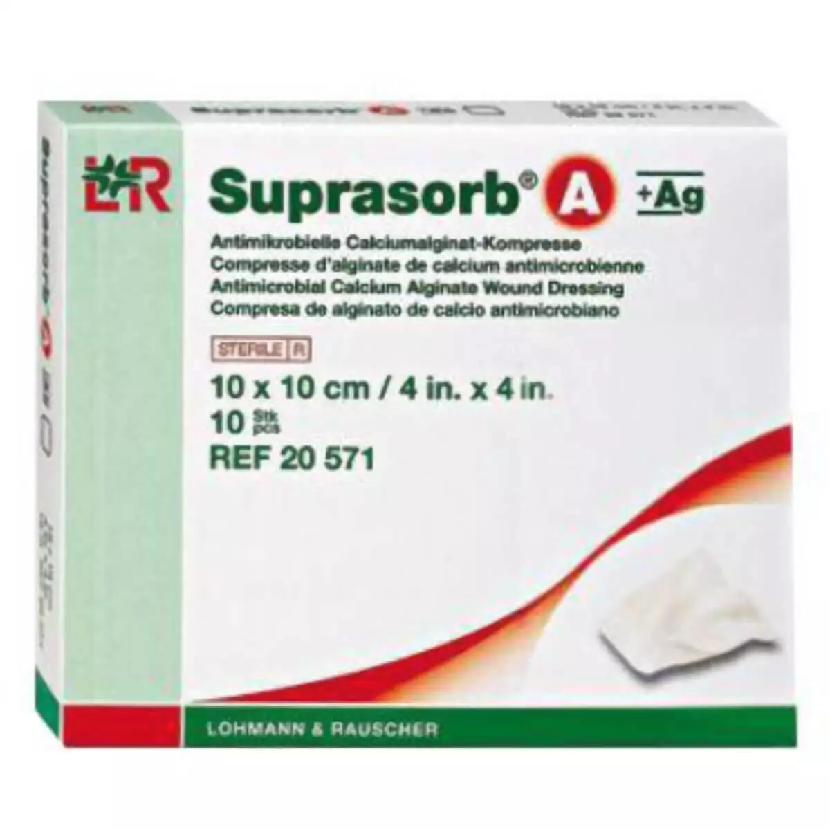  Suprasorb A + Ag Kompressen