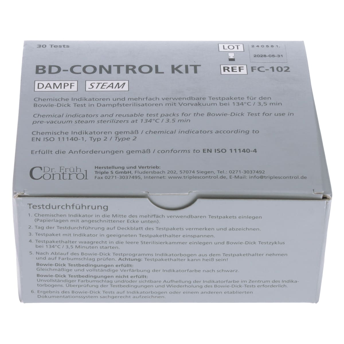  BD-Control Kit zur Mehrfachverwendung
