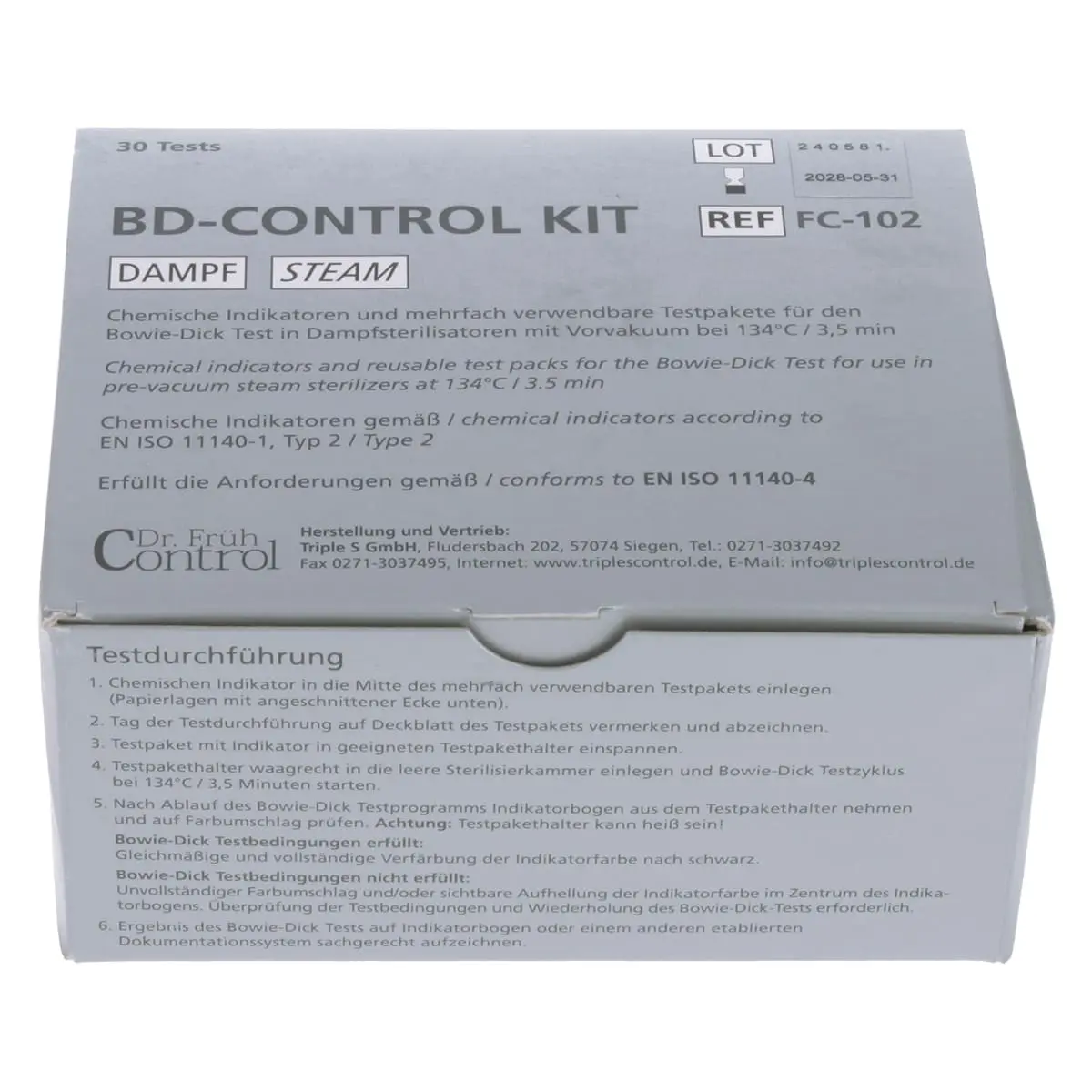 BD-Control Kit zur Mehrfachverwendung  BD-Control Kit zur Mehrfachverwendung