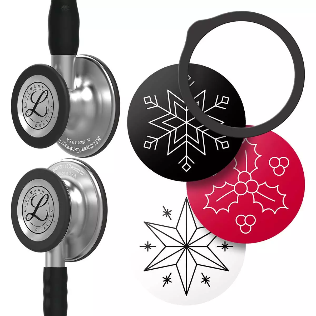  Bedruckte Fiberglas-Membransets "Drums"