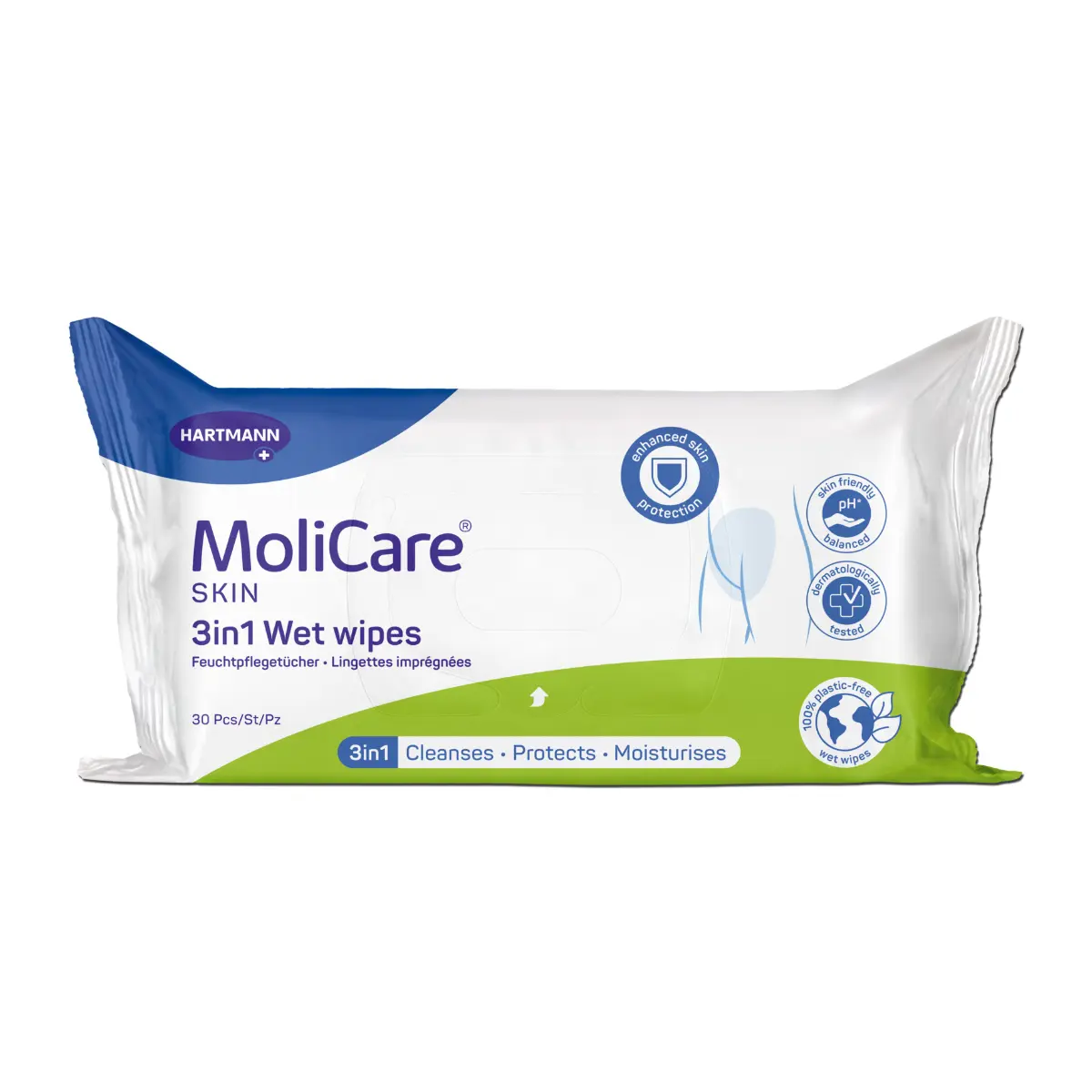  MoliCare Skin 3in1 Feuchtpflegetücher für Erwachsene