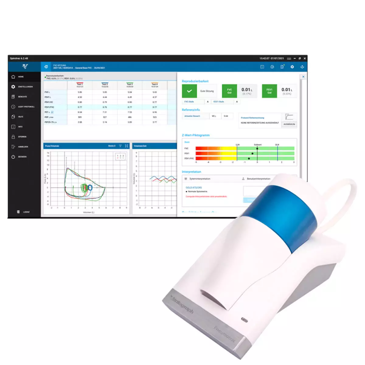  Pneumotrac PC-Spirometer