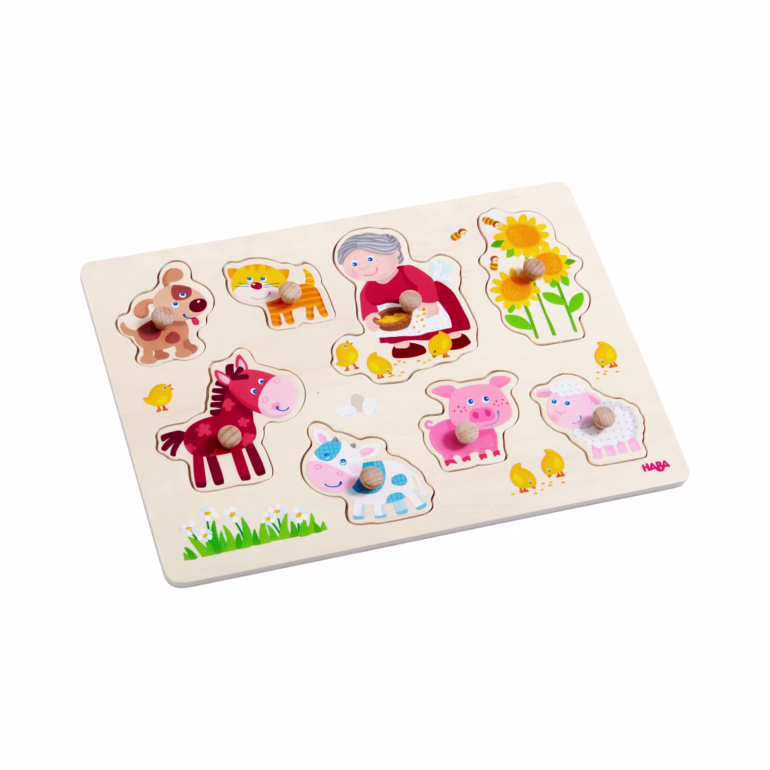  Greifpuzzle "Oma Lenis Tiere"