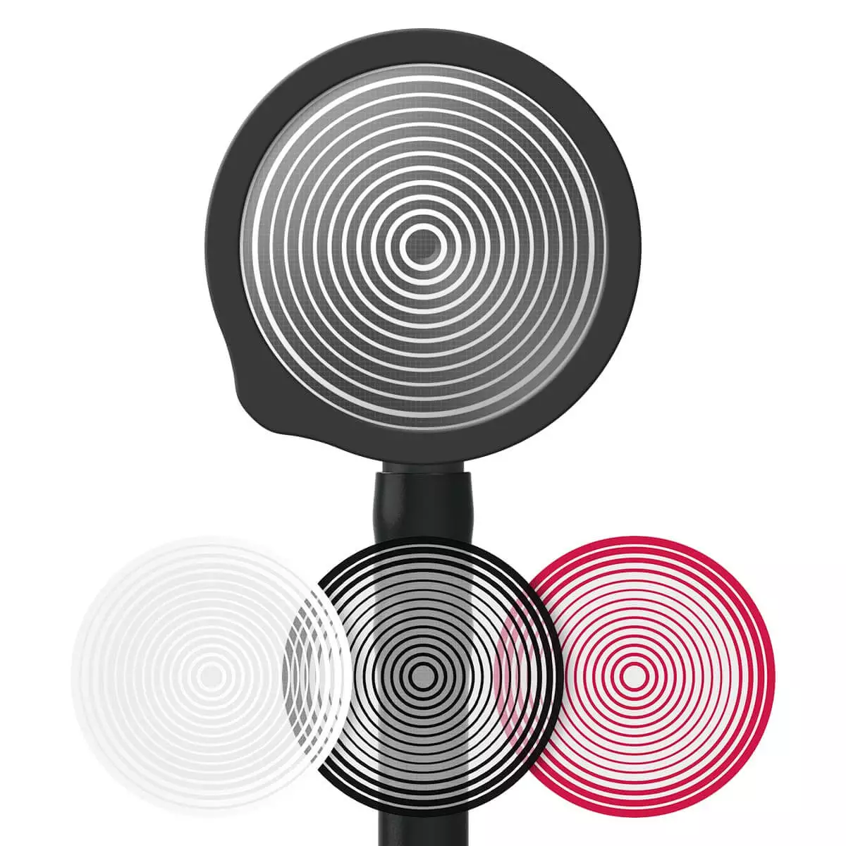  Bedruckte Fiberglas-Membransets "Drums"