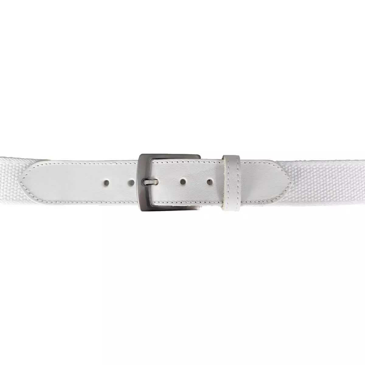  Elasticband-Gürtel mit Vollrindlederpatten