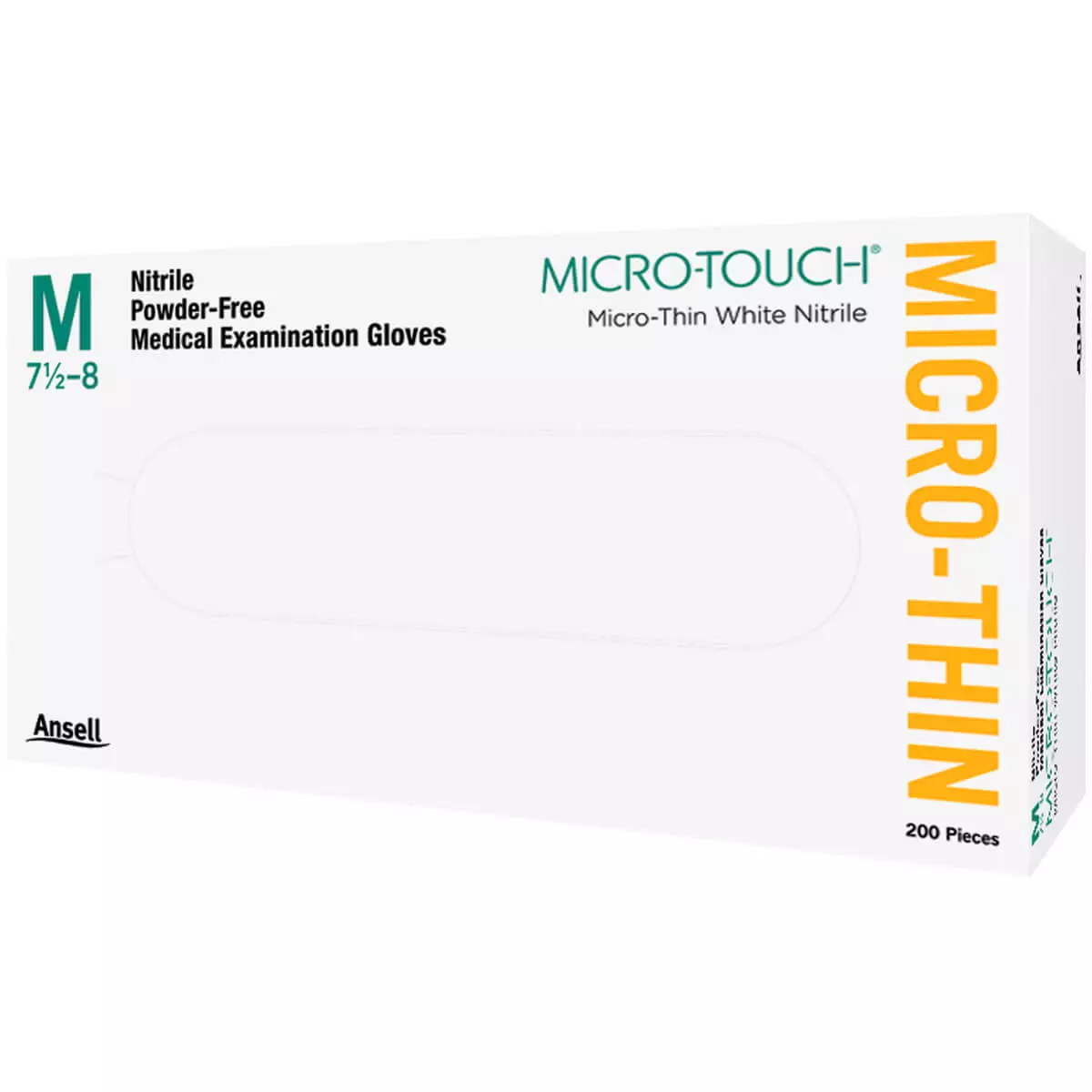  MICRO-TOUCH Micro-Thin White Nitrile Untersuchungshandschuh