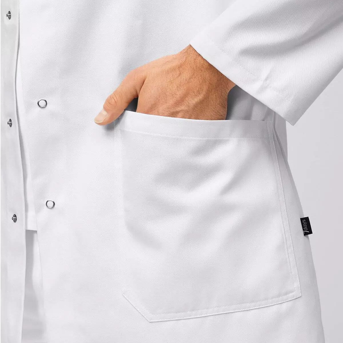  Herren-Arztkittel/-Labormantel weiß
