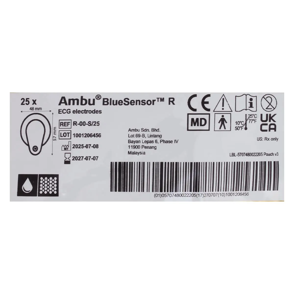 BlueSensor R-00-S/25 Einweg-EKG-Elektroden BlueSensor R-00-S/25 Einweg-EKG-Elektroden
