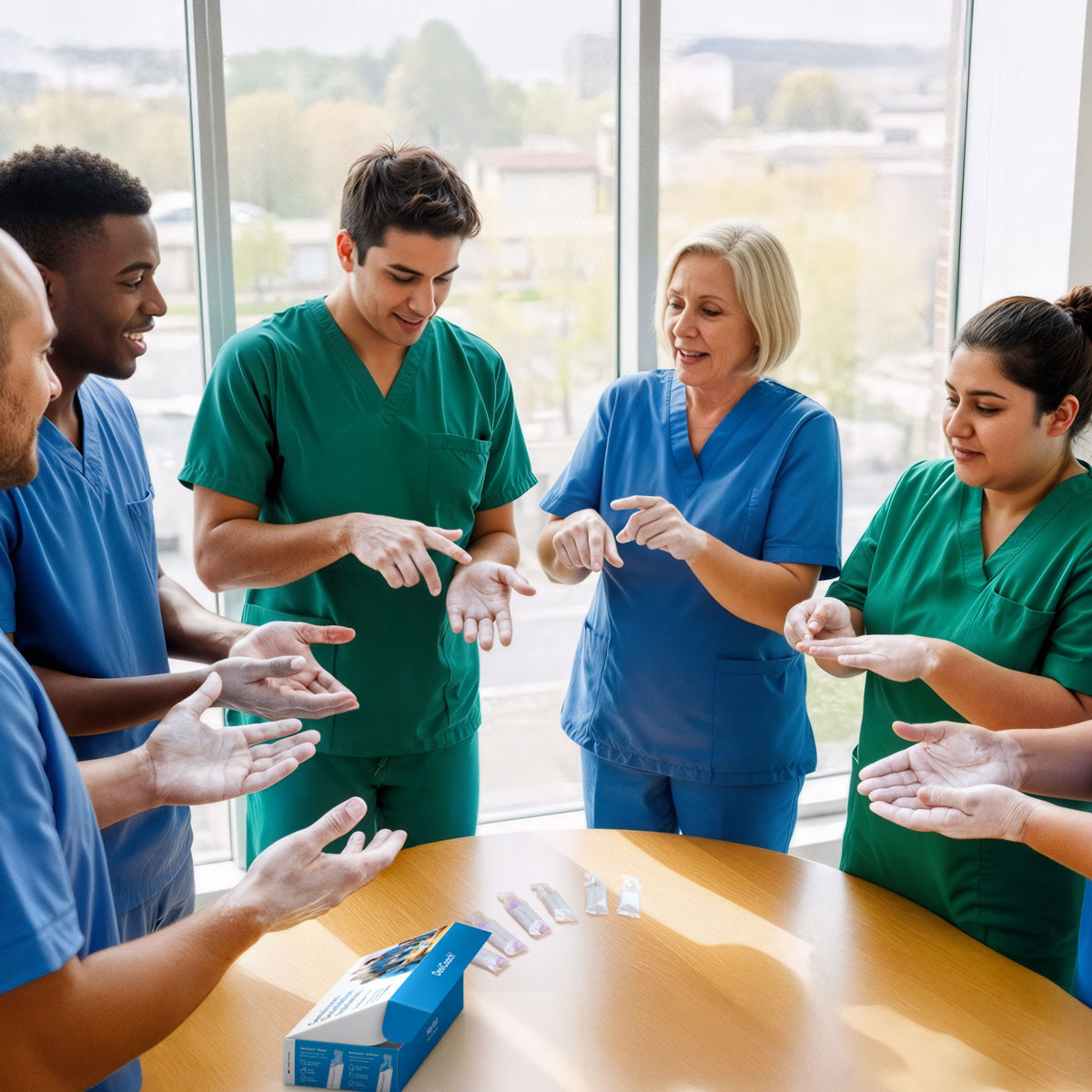  DesiCoach 4Groups white Händehygiene-Trainingsset