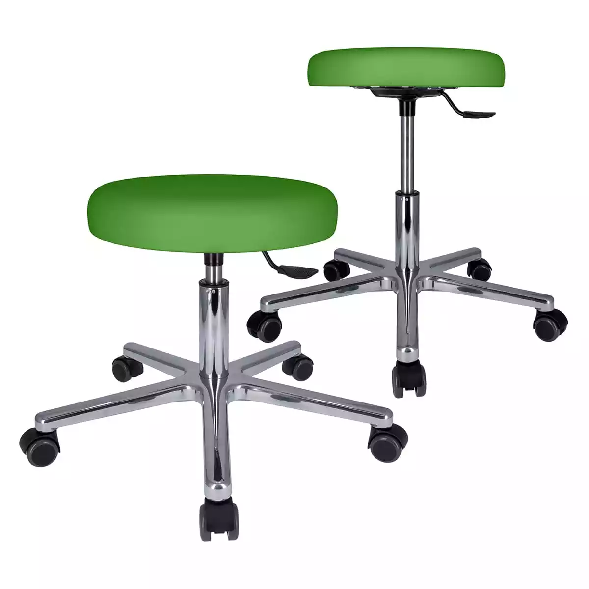  Drehrollhocker mit Alu-Fußkreuz
