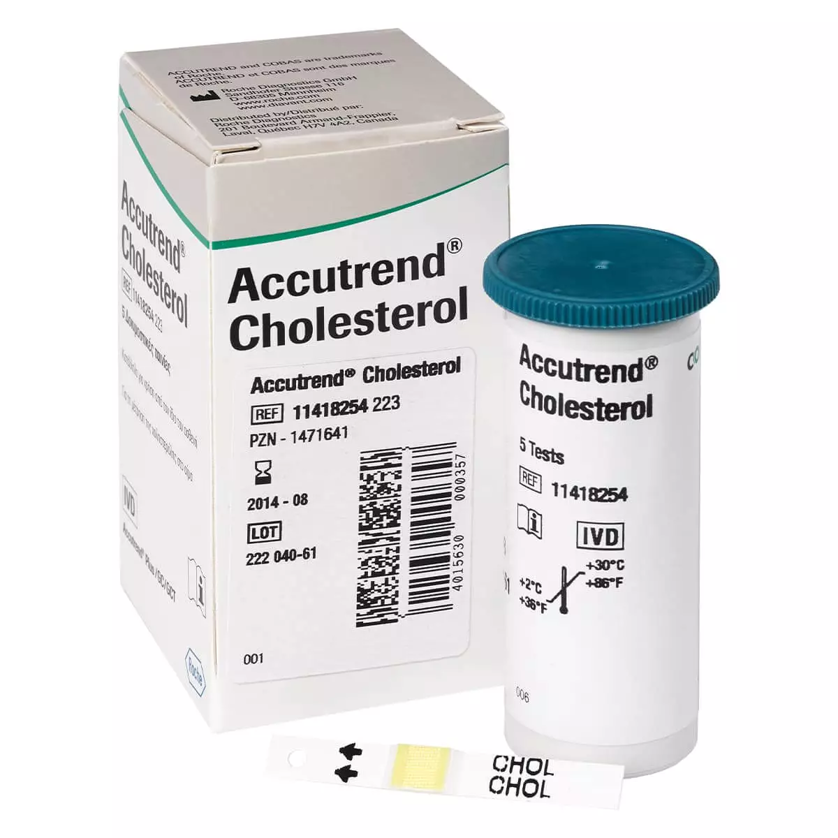  Accutrend Cholesterol Teststreifen
