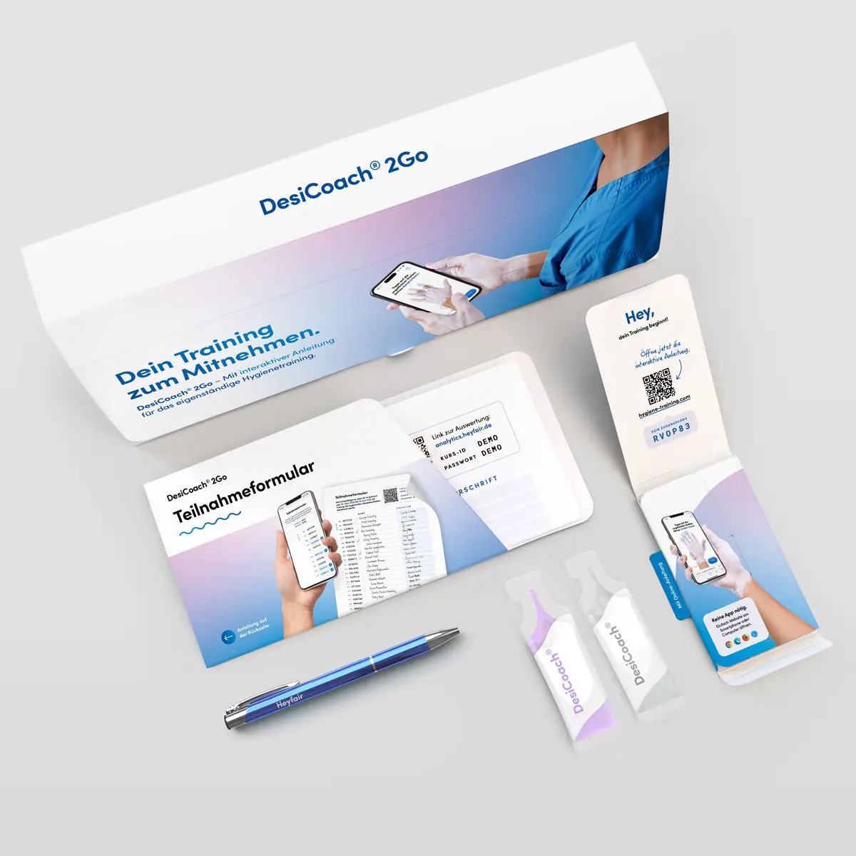  DesiCoach 2Go white Händehygiene-Trainingsset